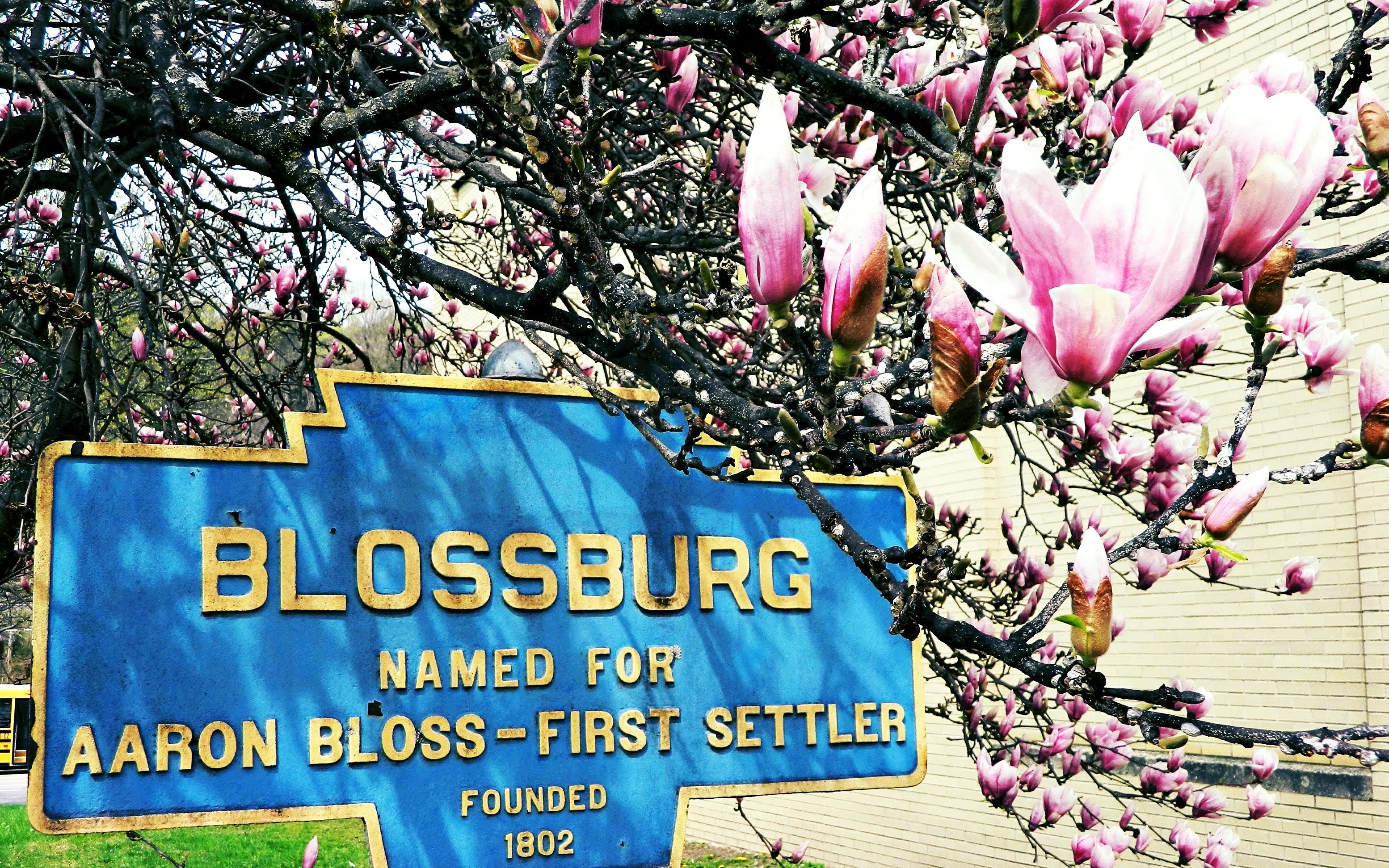 Blossburg Borough sign